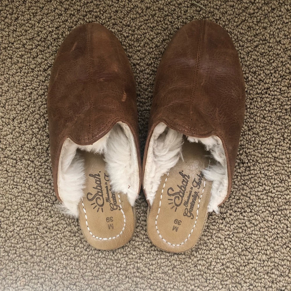 Sabah leather mules 39